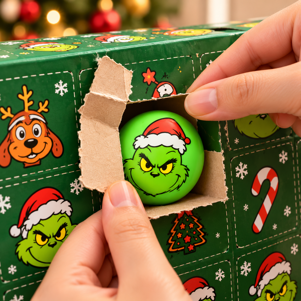 Christmas Green Monster Squishy Advent Calendar Mystery Box
