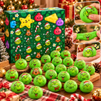 Christmas Green Monster Squishy Advent Calendar Mystery Box