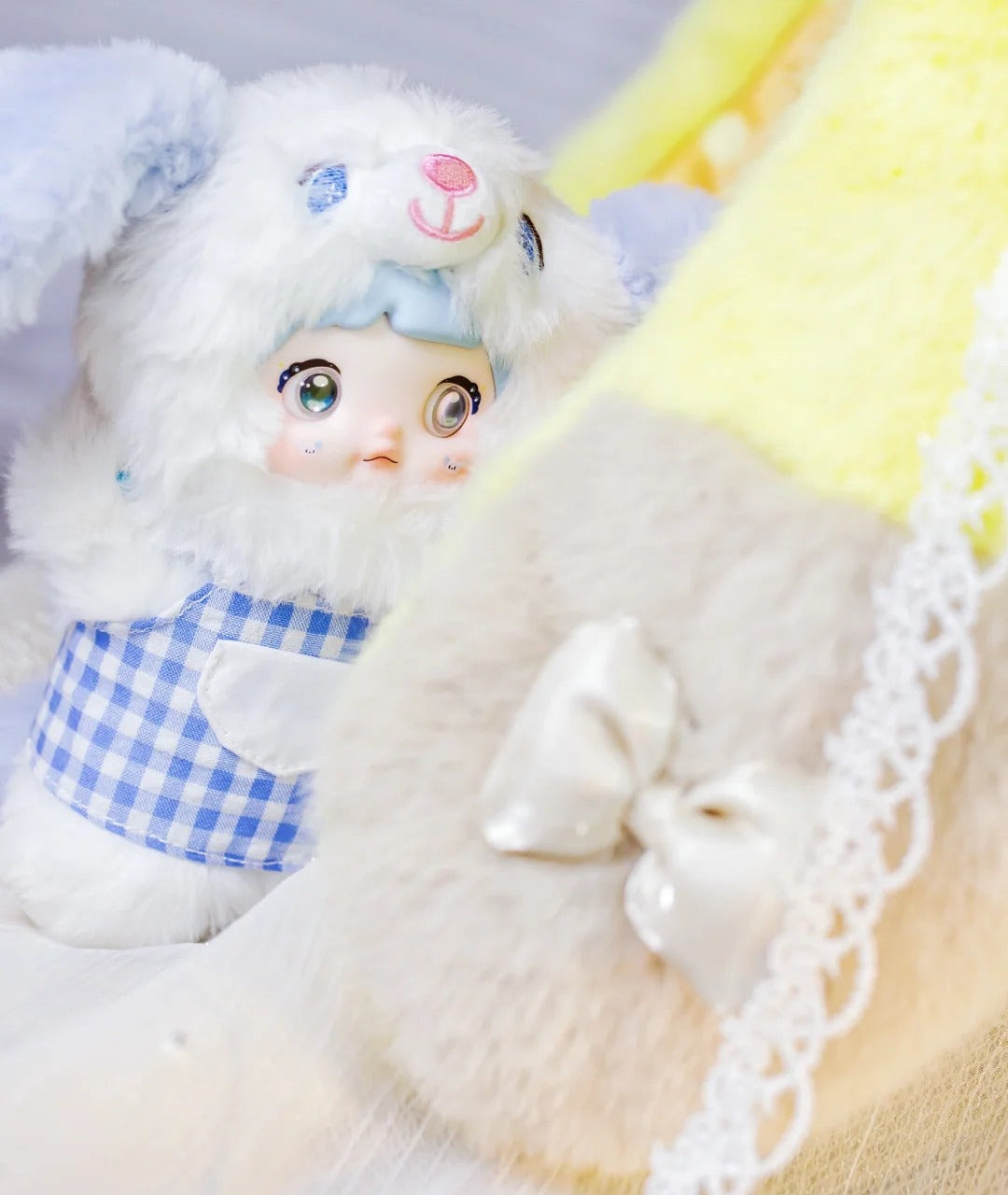 Nommi 400% Mushroom Hat Series Large Plush Blind Box - Giant Fairy Tale Mystery Toy with Interchangeable Eyes & Hats