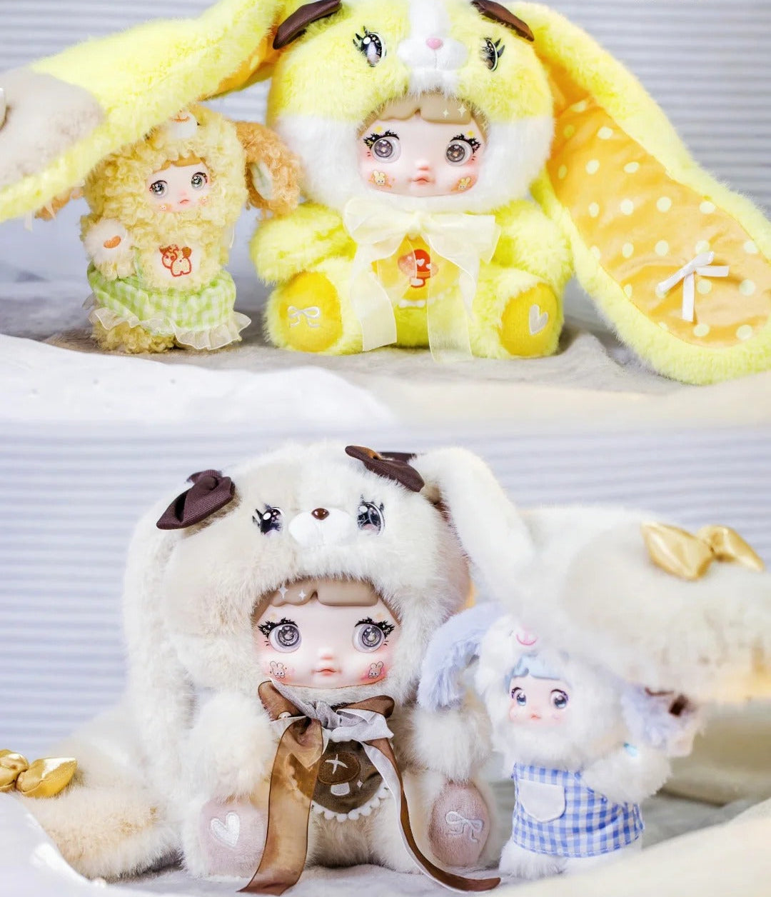 Nommi 400% Mushroom Hat Series Large Plush Blind Box - Giant Fairy Tale Mystery Toy with Interchangeable Eyes & Hats