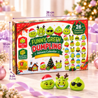 24-Day Christmas Advent Calendar – Funny Green Dumpling Squishy Surprise Box