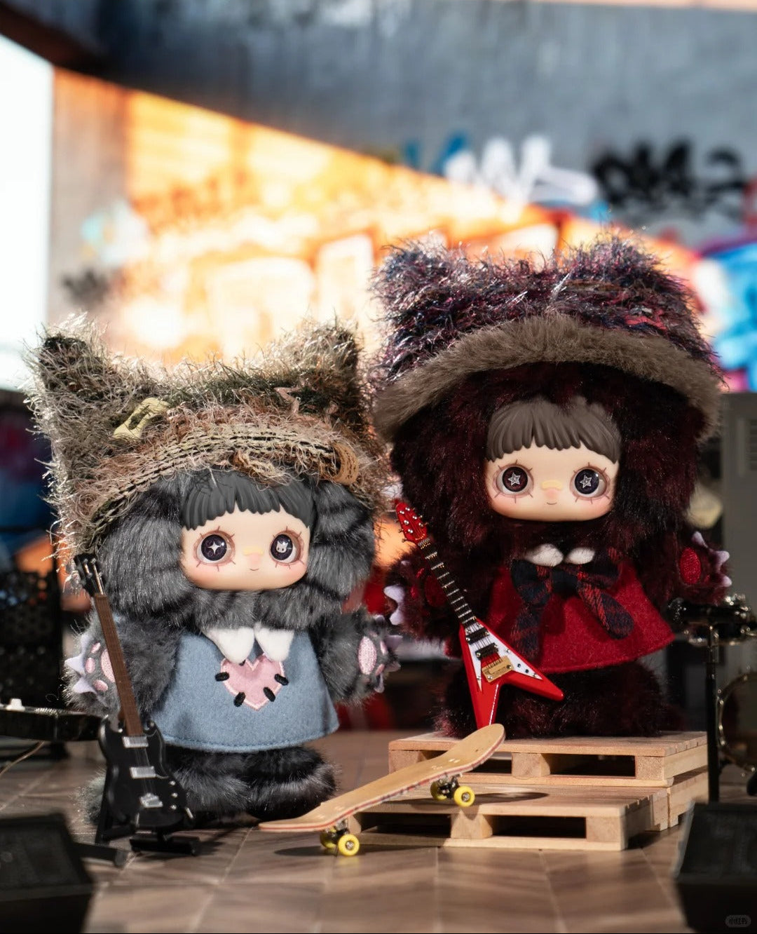 Mei Mei Cat Academy Series Blind Box - Trendy Campus Idol Mystery Box & Cool Street Style Cat Figurines