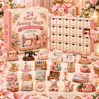 24-Day Sewing Advent Calendar – Mini Sewing Collectibles Christmas Countdown Mystery Gift Box