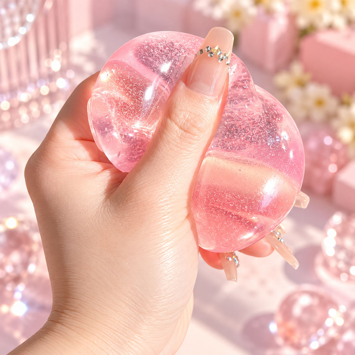 Handmade Squishy Ball – Soft Slow-Rising Sensory Toy