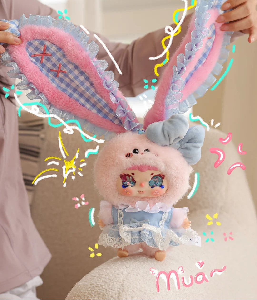 Jiimo Meow Rabbit Diary 200% Series - Star Dream Bunny (Big Hidden Edition) Super Rare Mystery Art Toy