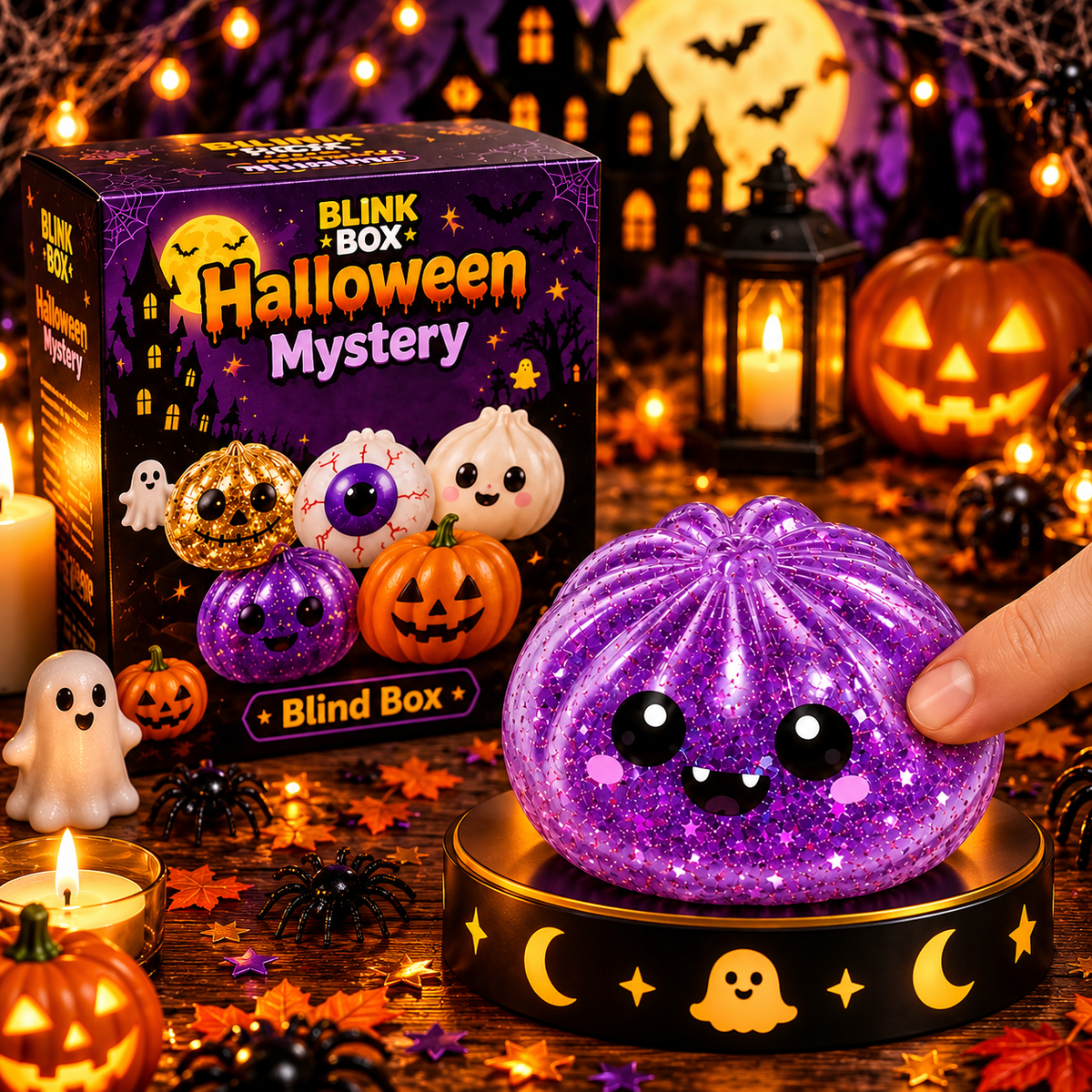 Cute Halloween Ghost Squishy Toy – Soft Squeeze Stress Relief Fidget Toy