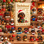 2026 Dog Advent Calendar – 24-Day Christmas Countdown Mystery Box with Mini PVC Dog Figures