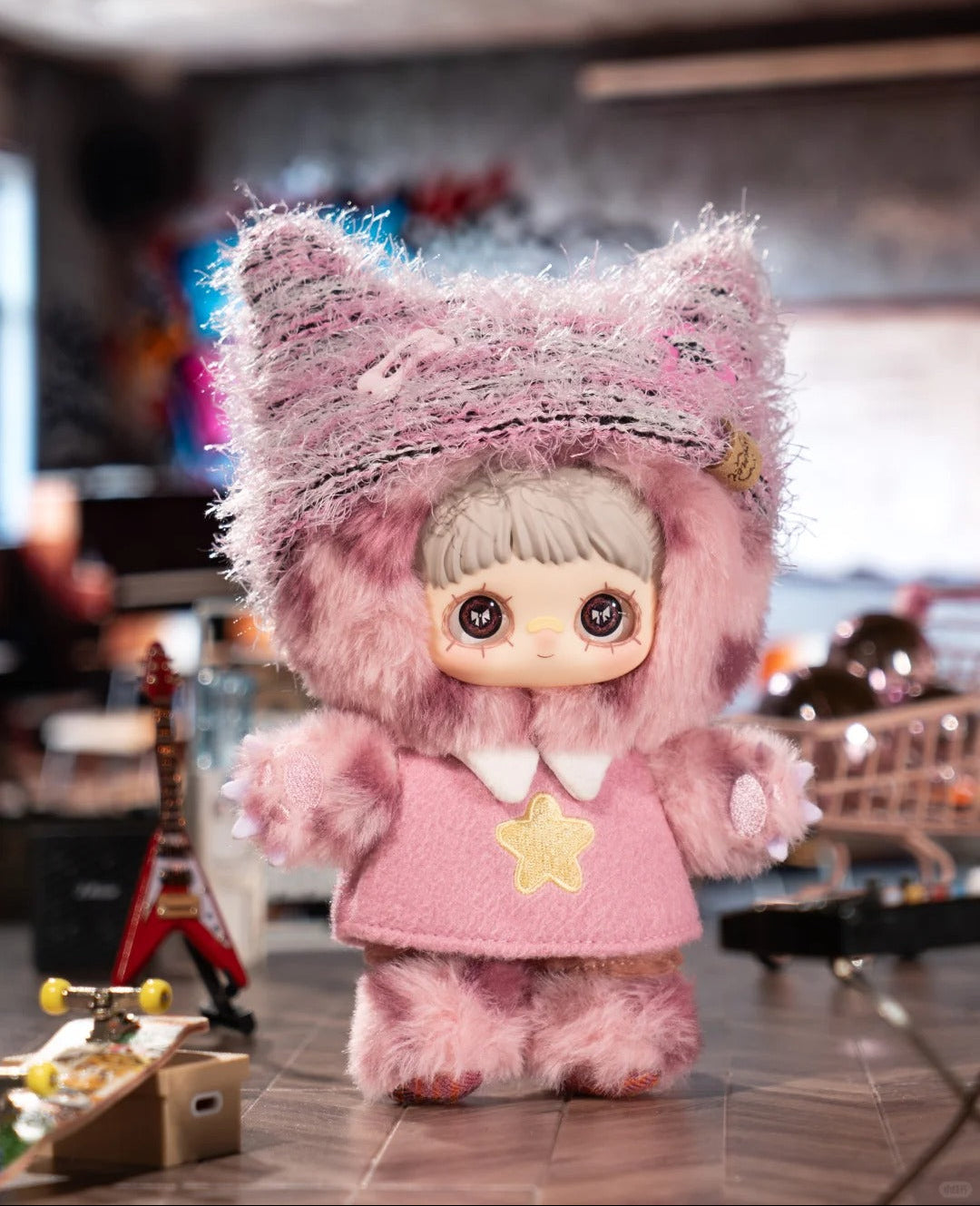 Mei Mei Cat Academy Series Blind Box - Trendy Campus Idol Mystery Box & Cool Street Style Cat Figurines