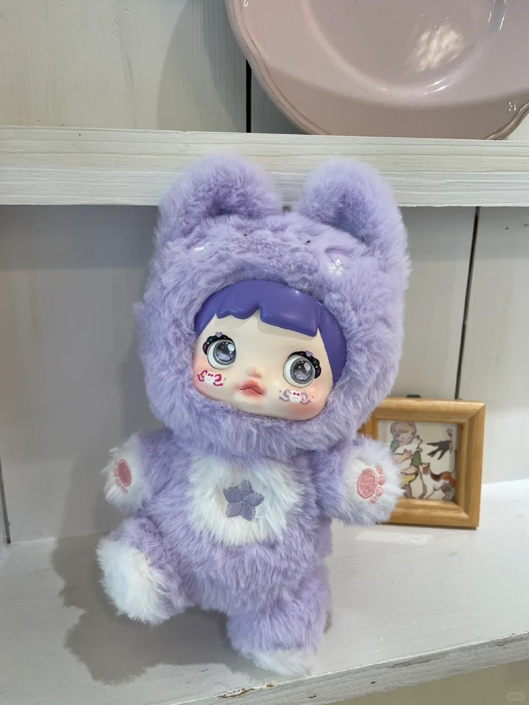 Nommi "Happiness Never Ends" Series 1: Taro Bunny - Posable Ube Purple Rabbit Mystery Plush Blind Box