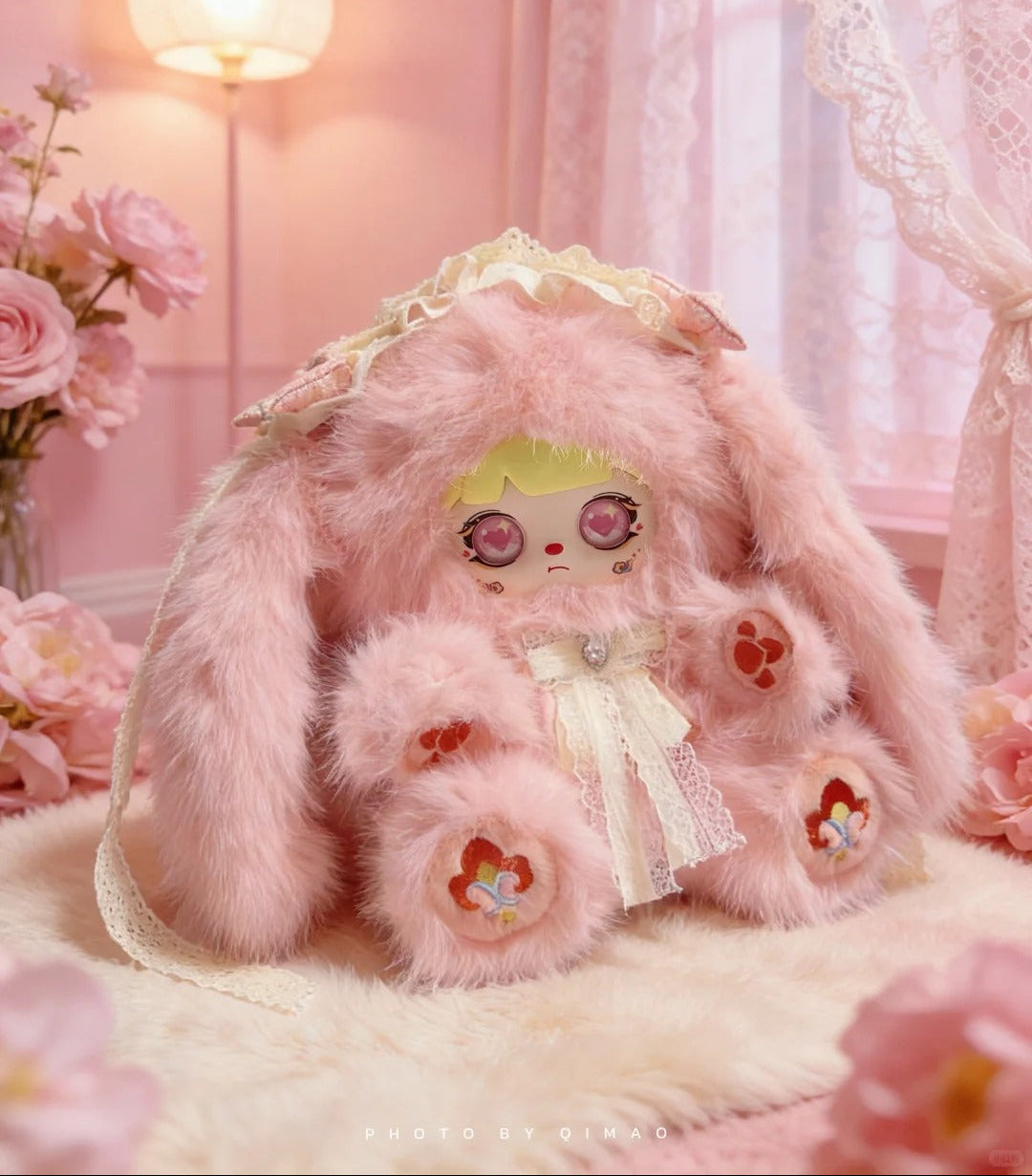 Mocici "Sparkle-Daze" Series - Electric Heart-Eye Mystery Plush: The Dreamiest Glitter-Eyed Bunny Collection