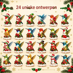24-Day Christmas Advent Calendar – Acrylic Hanging Ornaments Mystery Surprise Gift Set