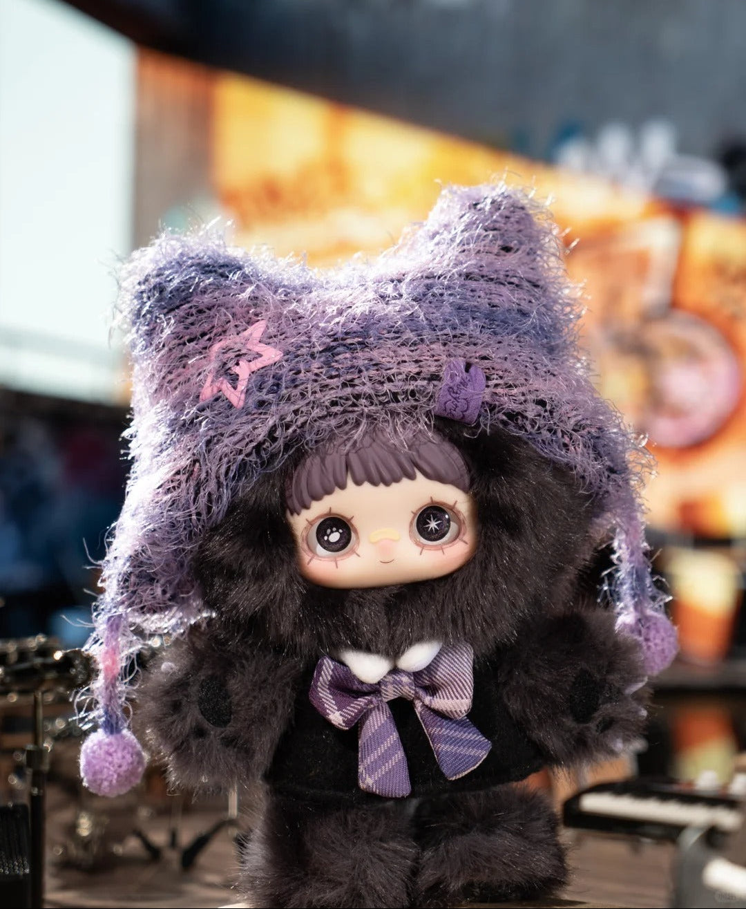 Mei Mei Cat Academy Series Blind Box - Trendy Campus Idol Mystery Box & Cool Street Style Cat Figurines