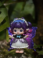 Nommi "Little World" Series Blind Box - Fantasy Art Toy Collection with Movable Eyes & Translucent Details (Mushroom, Wizard, Butterfly & More)