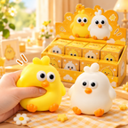 Cute Baby Chick Squishy Toy – Realistic Pudding & Peanut Slow Rising Stress Relief Sensory Toy
