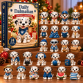24-Day Dalmatian Dog Advent Calendar – Cute Spotted Puppy Figures Christmas Countdown Mystery Gift Box