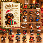 2026 Dog Advent Calendar – 24-Day Christmas Countdown Mystery Box with Mini PVC Dog Figures