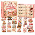24-Day Sewing Advent Calendar – Mini Sewing Collectibles Christmas Countdown Mystery Gift Box