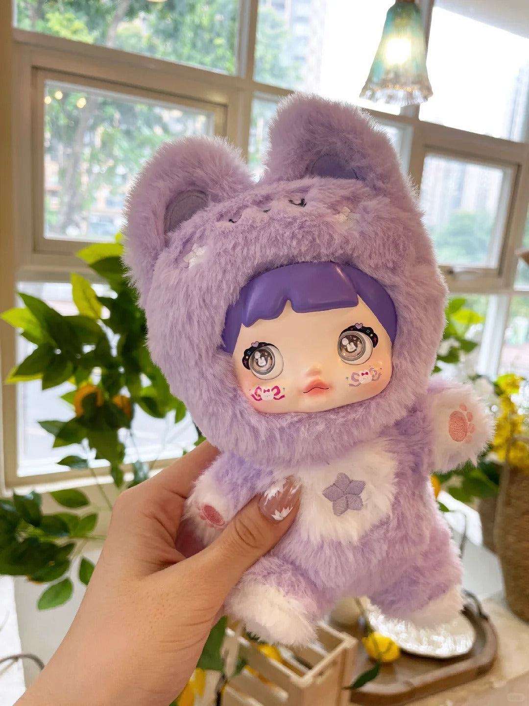 Nommi "Happiness Never Ends" Series 1: Taro Bunny - Posable Ube Purple Rabbit Mystery Plush Blind Box