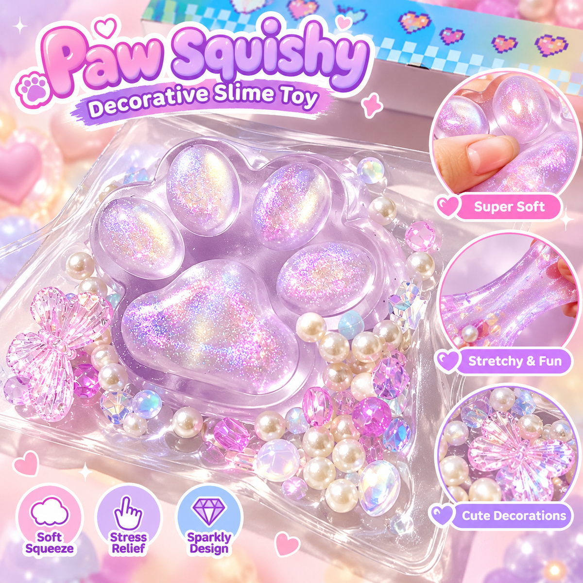 Super Soft Cake Squishy Toy – Cute Creamy Texture Stress Relief Sensory Toy
