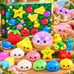 25-Day Dumpling Squishy Advent Calendar – Cute Stress Relief Toys Christmas Countdown Mystery Gift Box