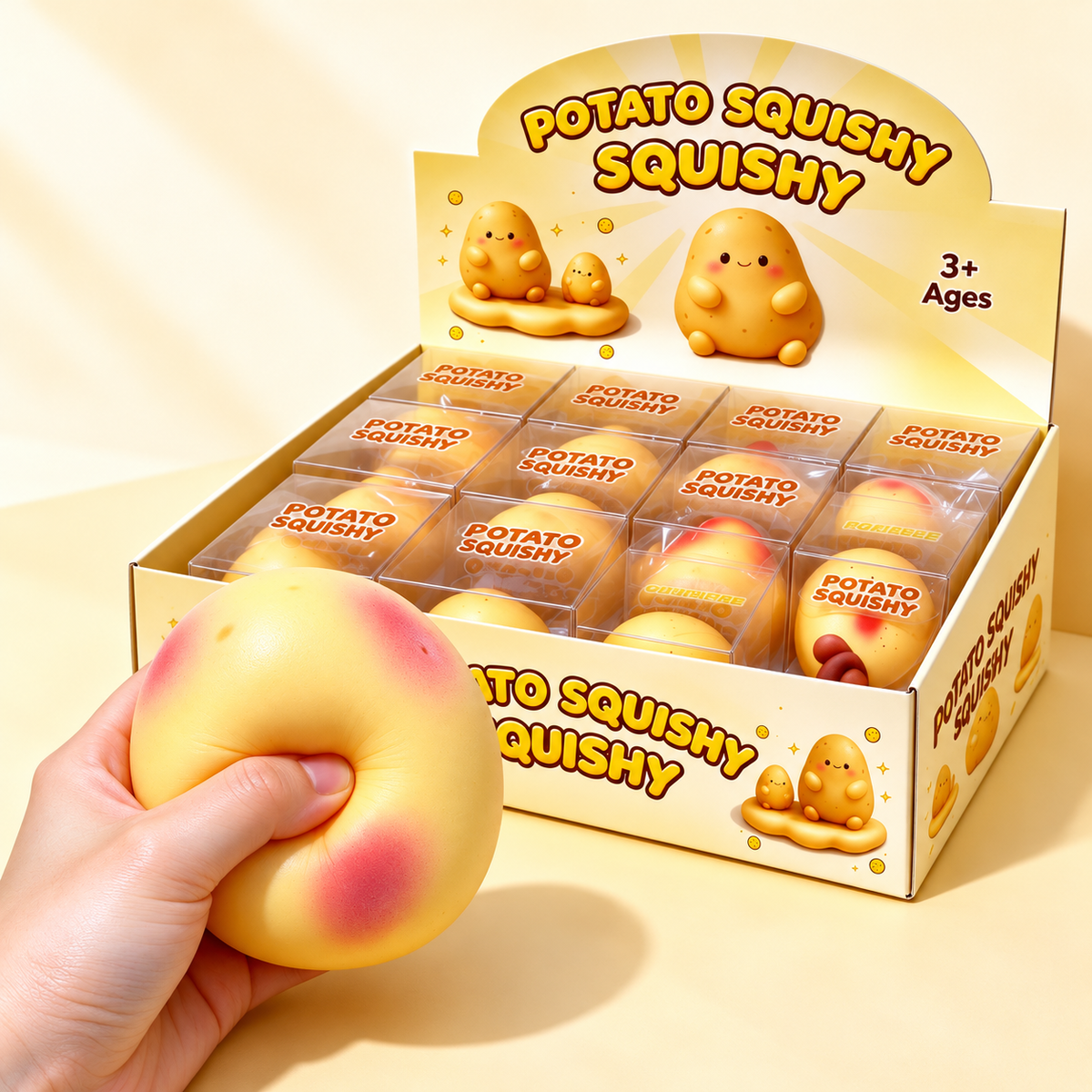 Cute Baby Chick Squishy Toy – Realistic Pudding & Peanut Slow Rising Stress Relief Sensory Toy