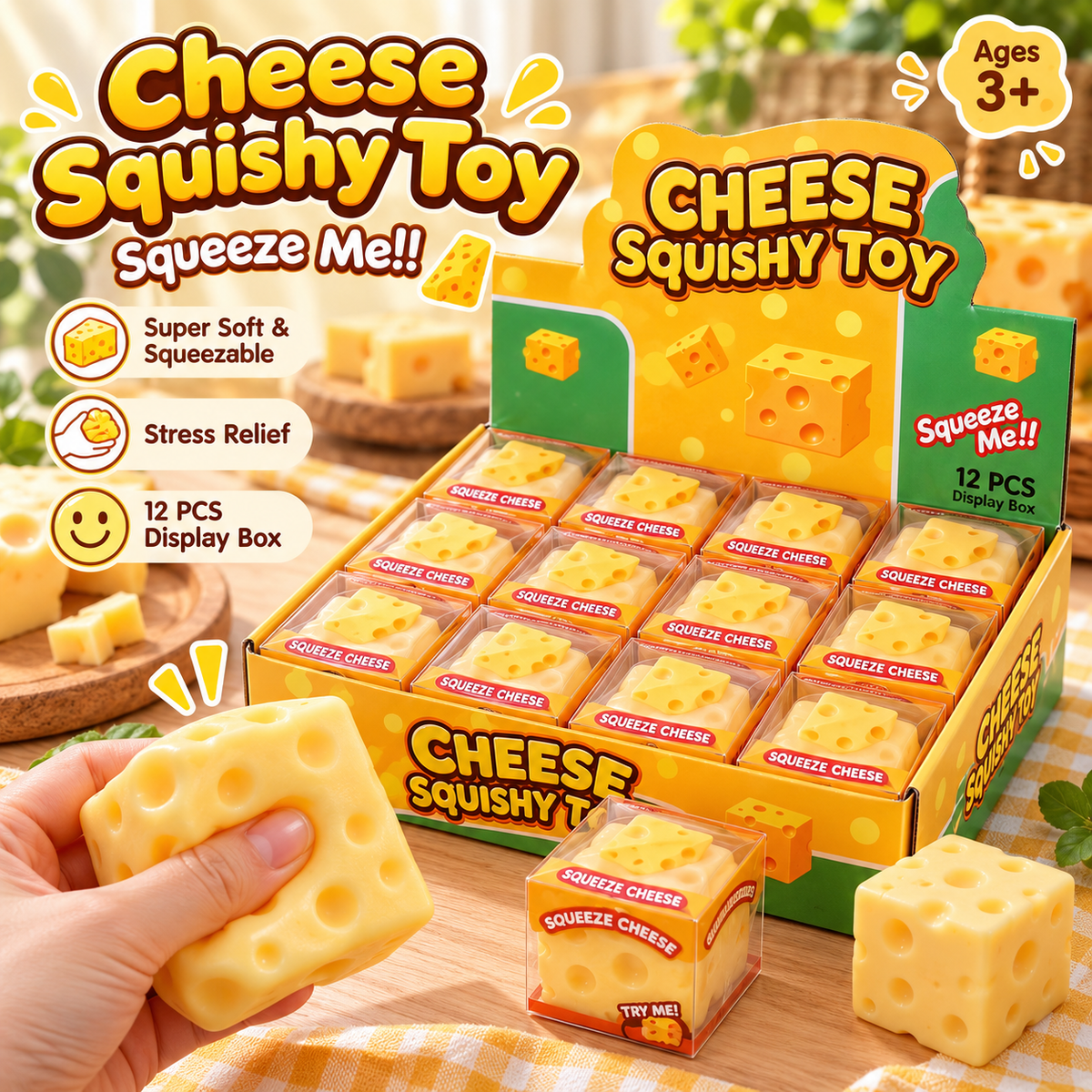 Cute Baby Chick Squishy Toy – Realistic Pudding & Peanut Slow Rising Stress Relief Sensory Toy