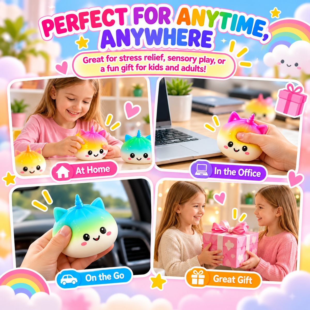 Jumbo Bao Bun Squishy Mystery Box – Cute Expressive Steamed Bun Stress Relief Fidget Toy