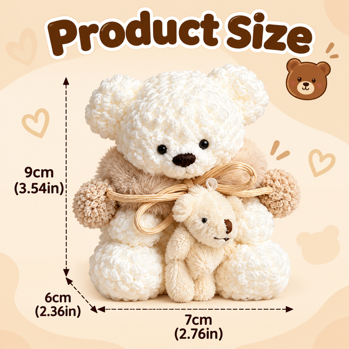 Cute Bear Squishy – Food-Grade Silicone Sensory Toy