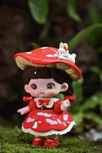 Nommi "Little World" Series Blind Box - Fantasy Art Toy Collection with Movable Eyes & Translucent Details (Mushroom, Wizard, Butterfly & More)