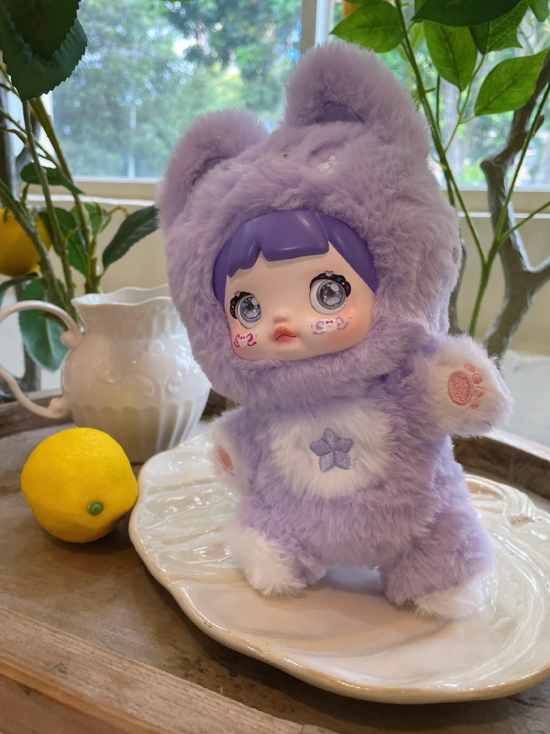 Nommi "Happiness Never Ends" Series 1: Taro Bunny - Posable Ube Purple Rabbit Mystery Plush Blind Box