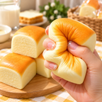 Hawaiian Bread Roll Squishy – Realistic Slow-Rising Sensory Squeeze Toy with Soft Dough-Like Texture