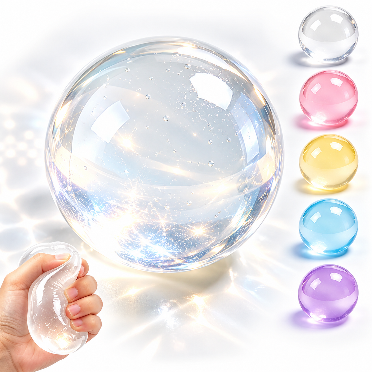 Handmade Squishy Ball – Soft Slow-Rising Sensory Toy
