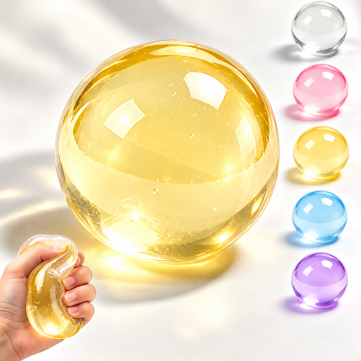 Handmade Squishy Ball – Soft Slow-Rising Sensory Toy