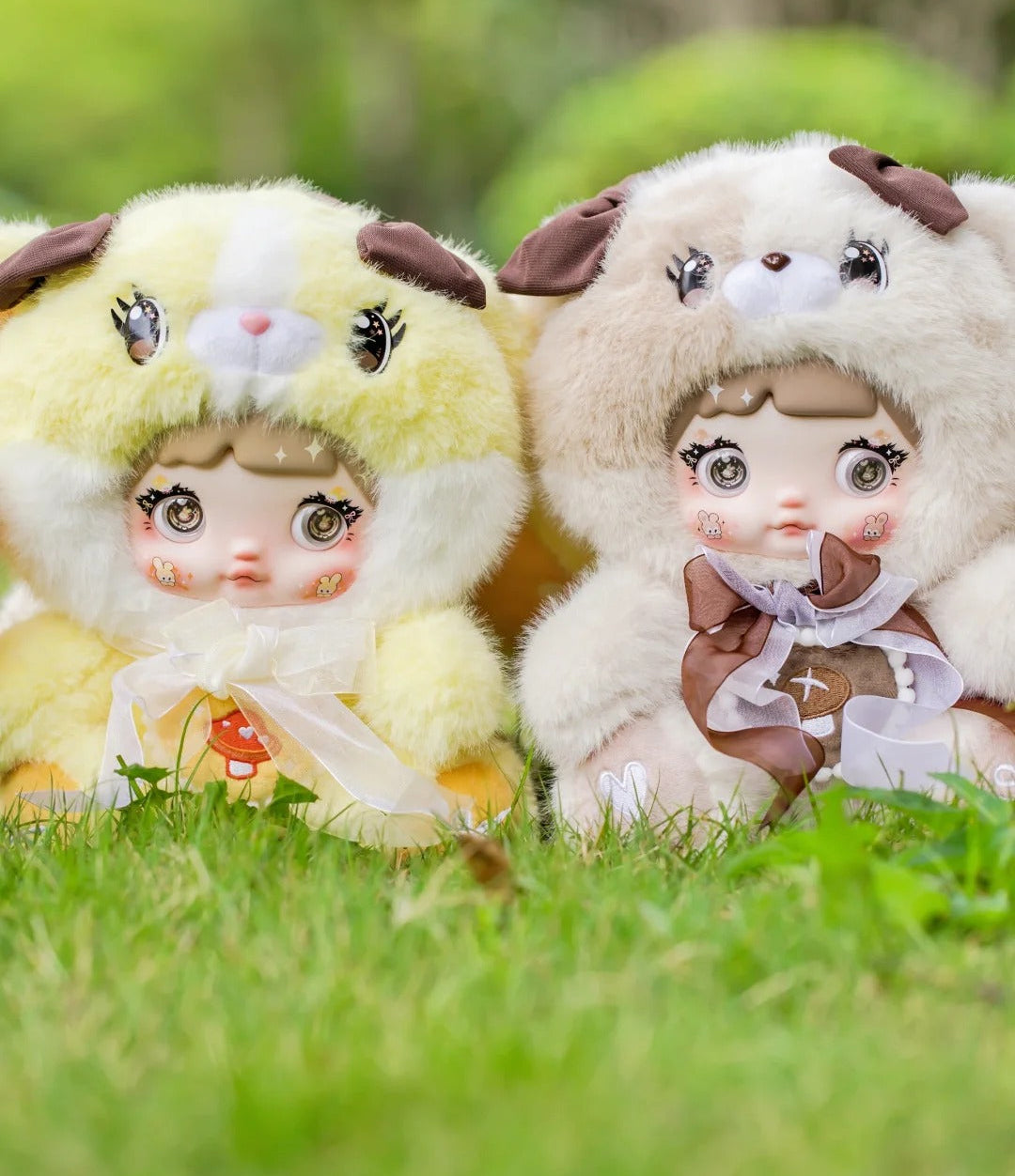 Nommi 400% Mushroom Hat Series Large Plush Blind Box - Giant Fairy Tale Mystery Toy with Interchangeable Eyes & Hats
