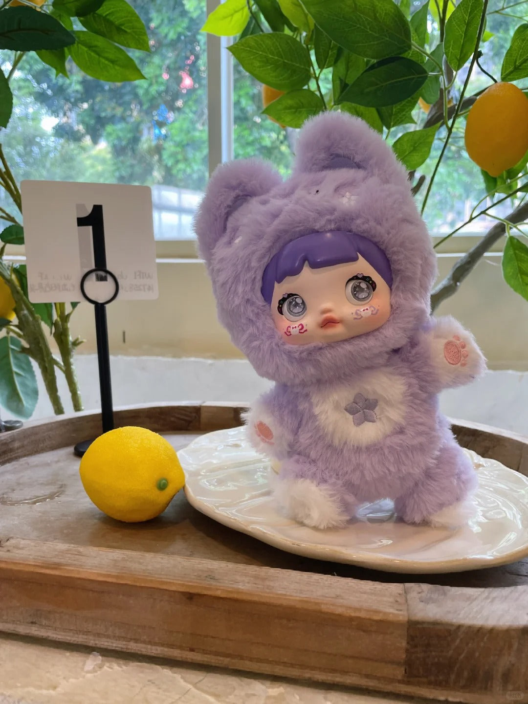 Nommi "Happiness Never Ends" Series 1: Taro Bunny - Posable Ube Purple Rabbit Mystery Plush Blind Box