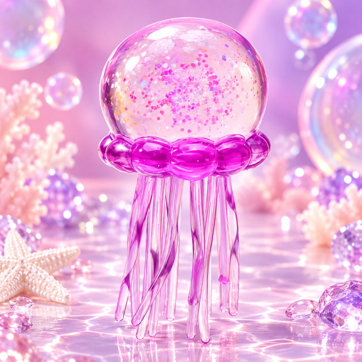 Cute Jellyfish TPR Squishy Toy – Soft Maltose-Style Slow Rising Stress Relief Fidget Toy