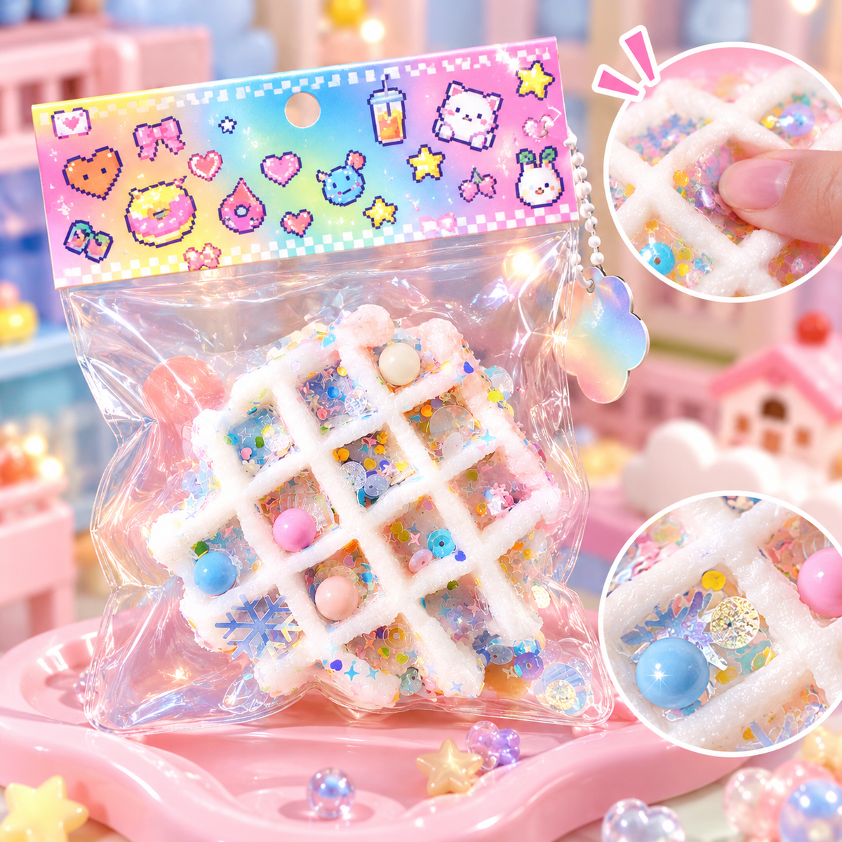 Super Soft Cake Squishy Toy – Cute Creamy Texture Stress Relief Sensory Toy