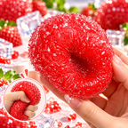 Realistic Yangmei Berry Squishy – 6cm TPR Fruit Sensory Squeeze Toy with Soft Texture