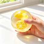 Realistic Fruit Squishy Ball – 6cm TPR Sensory Squeeze Toy with Soft Gel-Like Texture