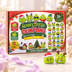 24-Day Christmas Advent Calendar – Funny Green Dumpling Squishy Surprise Box
