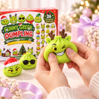 24-Day Christmas Advent Calendar – Funny Green Dumpling Squishy Surprise Box