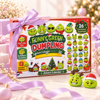 24-Day Christmas Advent Calendar – Funny Green Dumpling Squishy Surprise Box