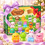 24-Day Christmas Advent Calendar – Cute Animal Slow Rising Squishy Surprise Box