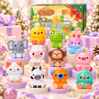 24-Day Christmas Advent Calendar – Cute Animal Slow Rising Squishy Surprise Box