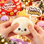 Mystery Dumpling Squishy Advent Calendar – Cute Slow Rising Stress Relief Toy Gift Box