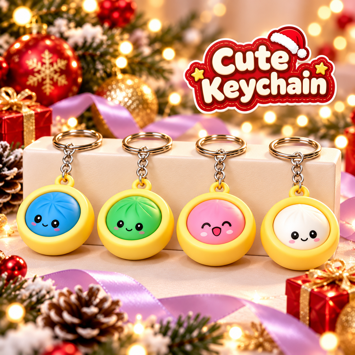 Mystery Dumpling Squishy Advent Calendar – Cute Slow Rising Stress Relief Toy Gift Box