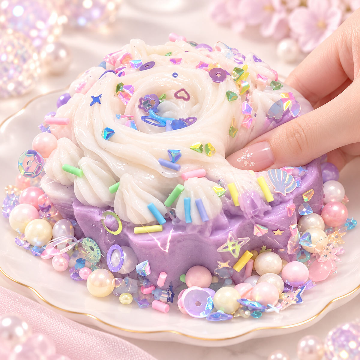 Super Soft Cake Squishy Toy – Cute Creamy Texture Stress Relief Sensory Toy