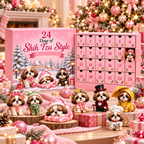 24 Day Yorkshire Terrier Advent Calendar 2026 – Cute Yorkie Dog Figurines Christmas Countdown Mystery Box Gift Set