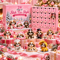 24 Day Yorkshire Terrier Advent Calendar 2026 – Cute Yorkie Dog Figurines Christmas Countdown Mystery Box Gift Set