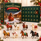 24-Day Horse Advent Calendar – Cute Mini Horse Ornaments Christmas Countdown Mystery Gift Box